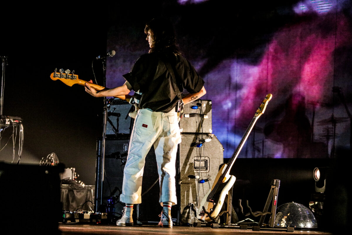 Abbey Blackwell, bassist for Alvvays, at Mission Ballroom