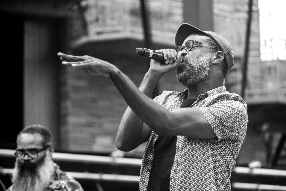 Tunde Adebimpe of TV On The Radio On Lead Vocals
