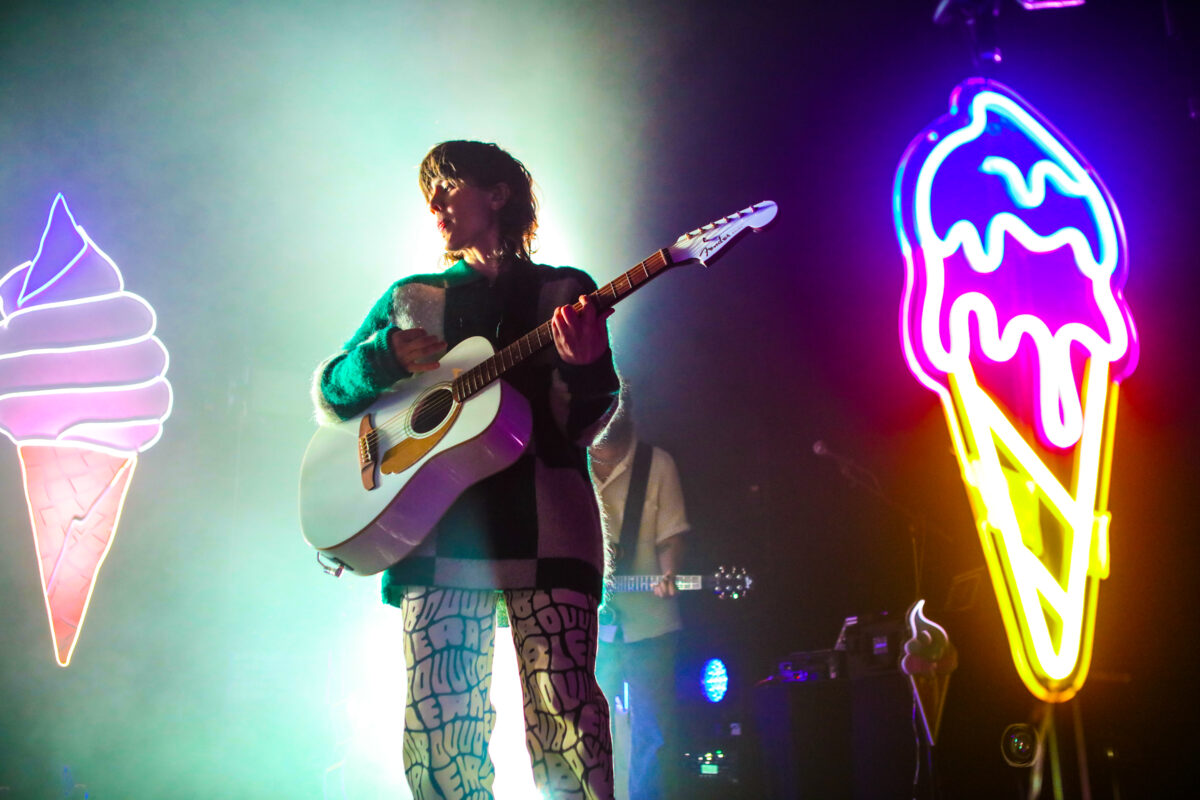 Tegan and Sara and Ice Cream cone neon signs
