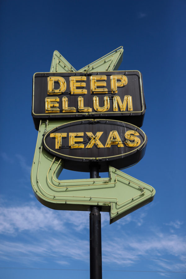Deep Ellum Texas Neon Sign