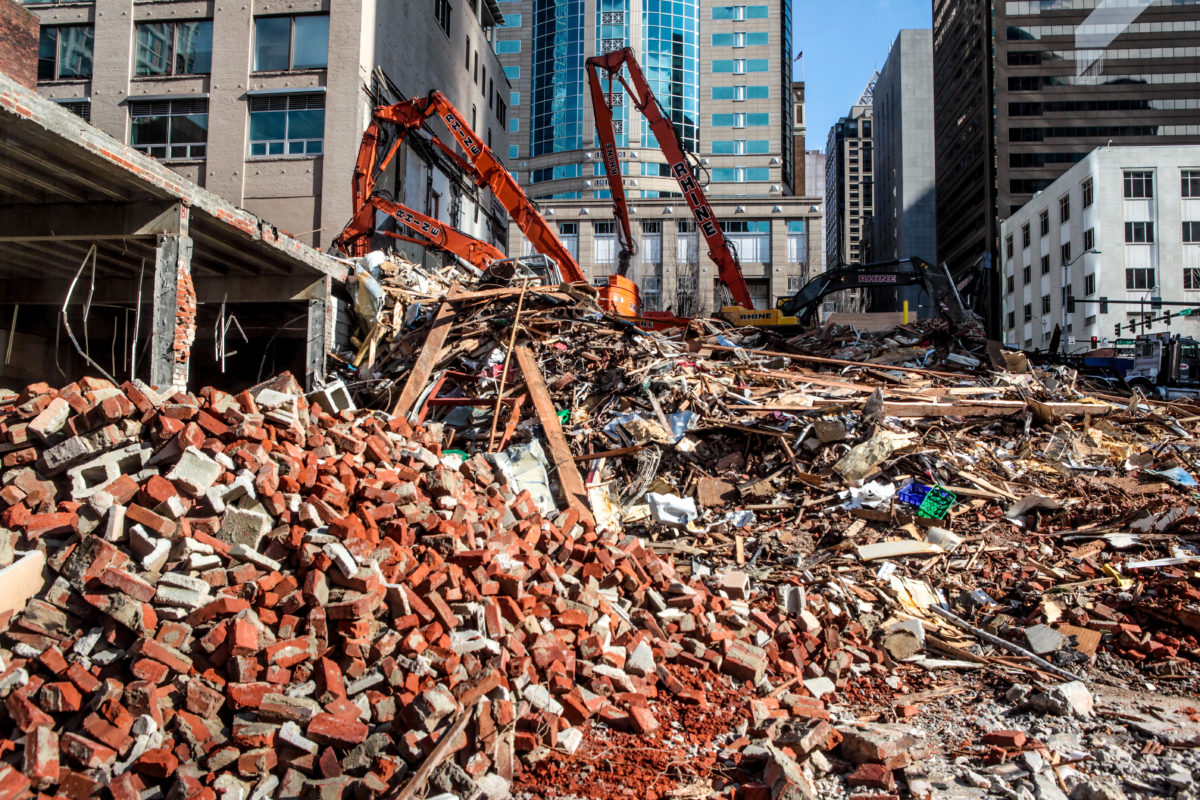 Downtown Demolition In Seattle