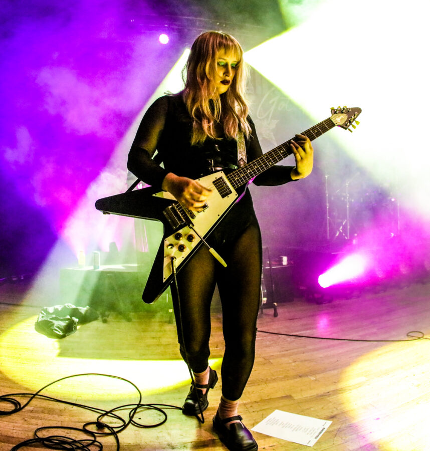 Maxine Steen on guitar for Mannequin Pussy