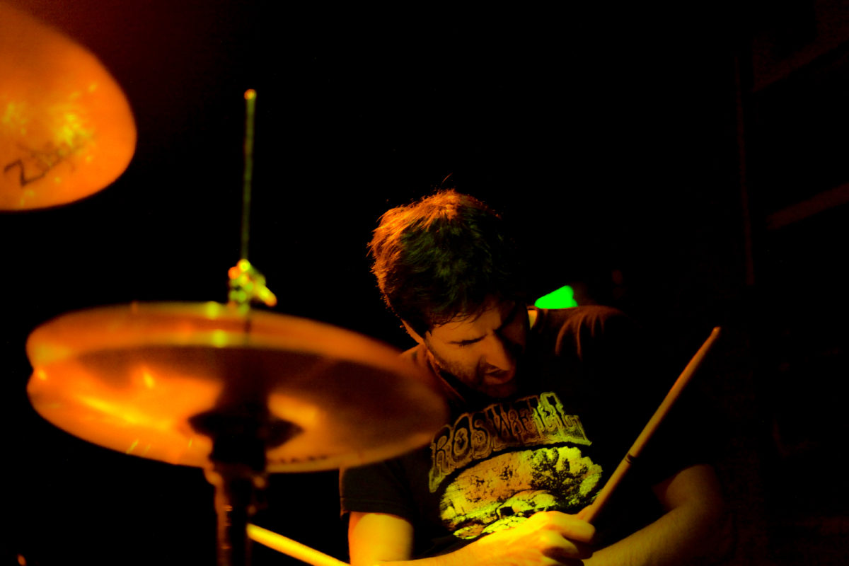 Drumming In A Roswell T-Shirt